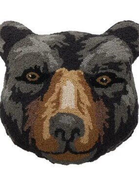 Shaped Black Bear Hook Pillow NEW